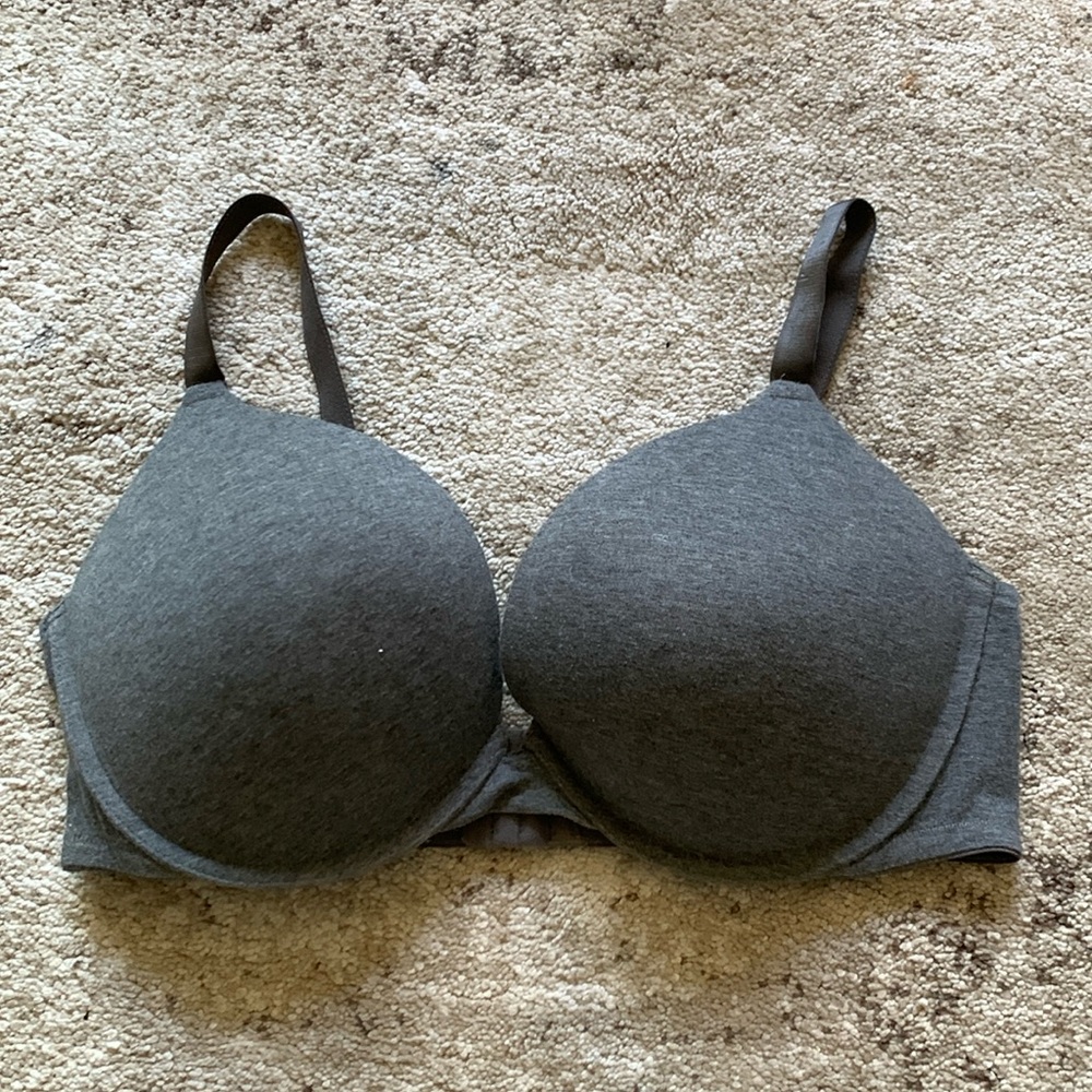 Dream fit gray padded underwire bra size 42dd